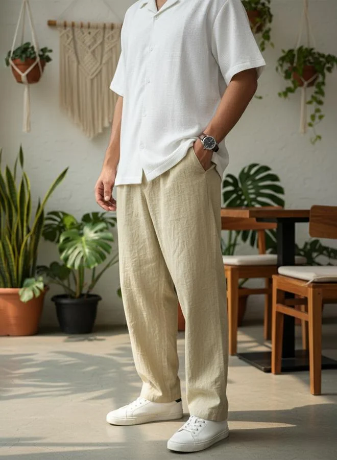 ترولوم بنطال قطن بقصة عادية للرجال